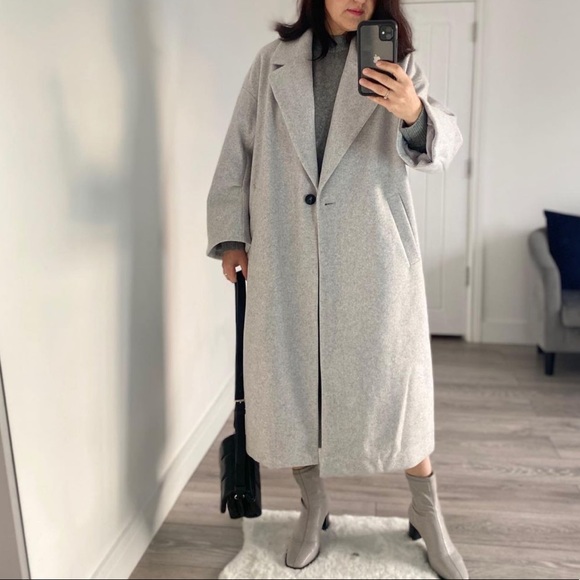 Zara Bloggers fav oversized grey Coat - Picture 12 of 16